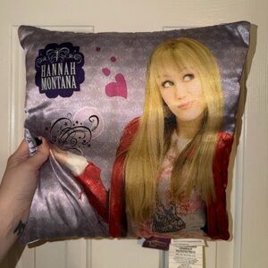 Hannah Montana Graphic Throw Pillow - Pink & Purple